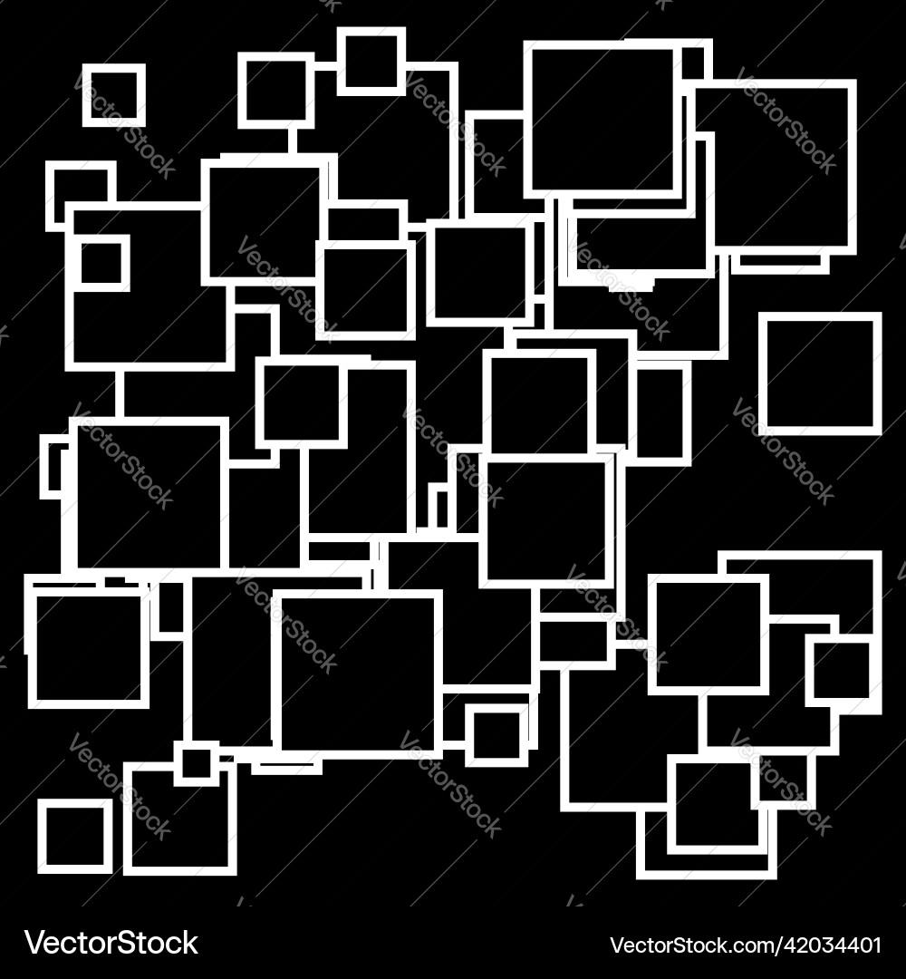 Random scattered squares pattern texture element Random scattered squares pattern texture element vector image