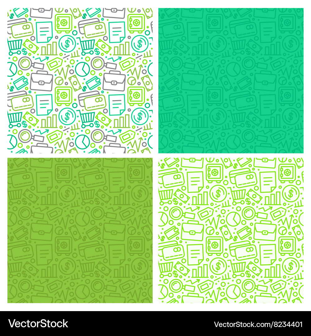 Set of seamless patterns vector image
