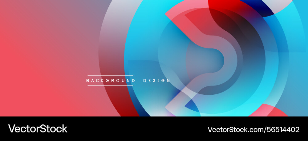 Abstract geometric design overlapping circles Abstract geometric design overlapping circles Vector Image