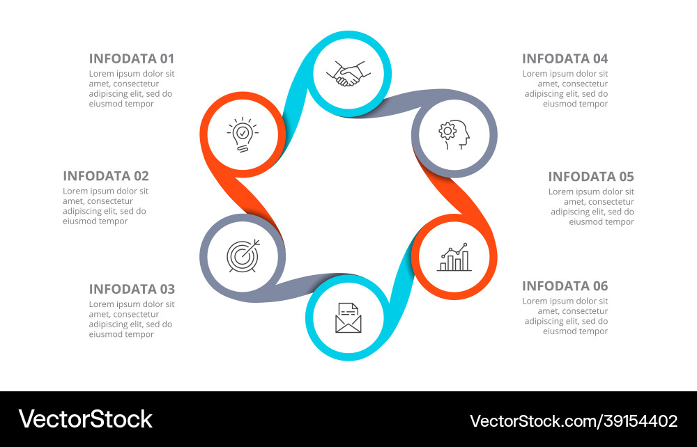 Business data visualization abstract elements Business data visualization abstract elements vector image