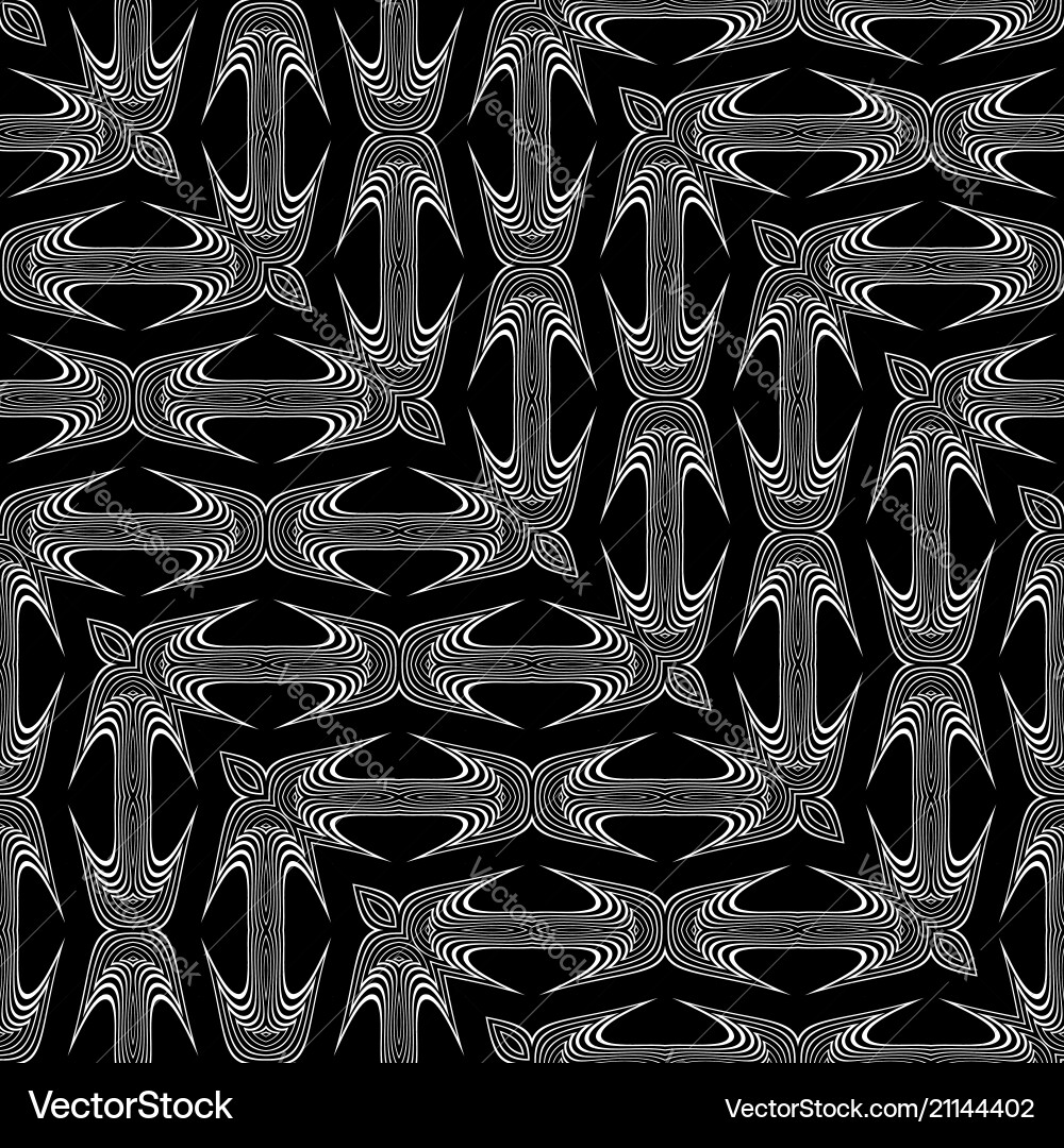 Design seamless monochrome zigzag pattern Vector Image