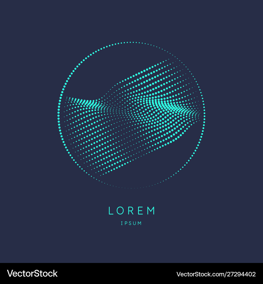 Dynamic Particle Flow vector image