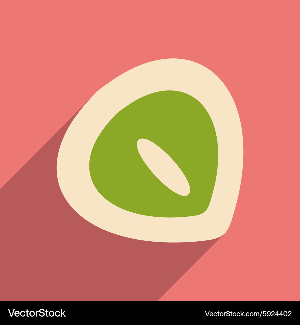 Flat with shadow icon and mobile application vector image