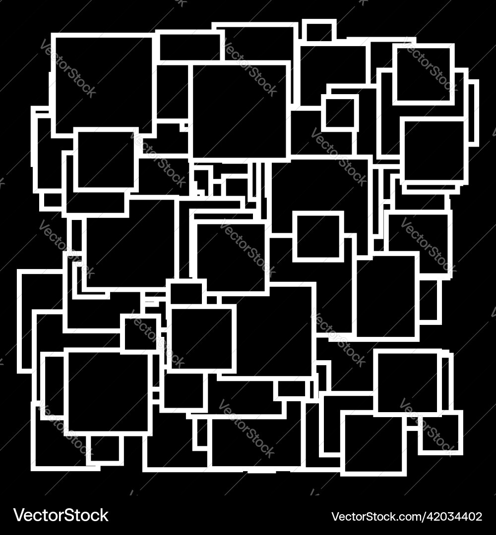 Random scattered squares pattern texture element Random scattered squares pattern texture element vector image