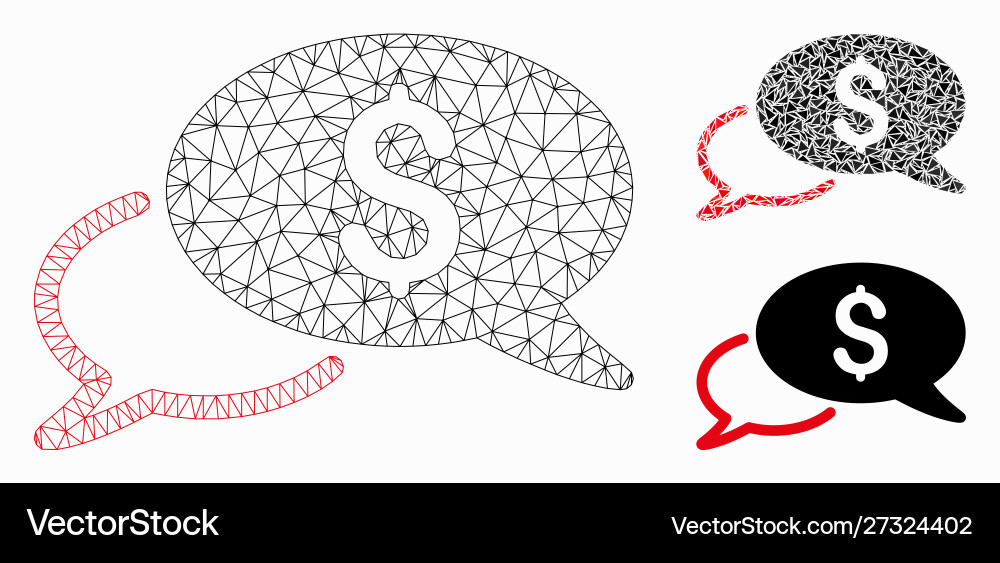 Wire transfer mesh 2d model and triangle Wire transfer mesh 2d model and triangle vector image