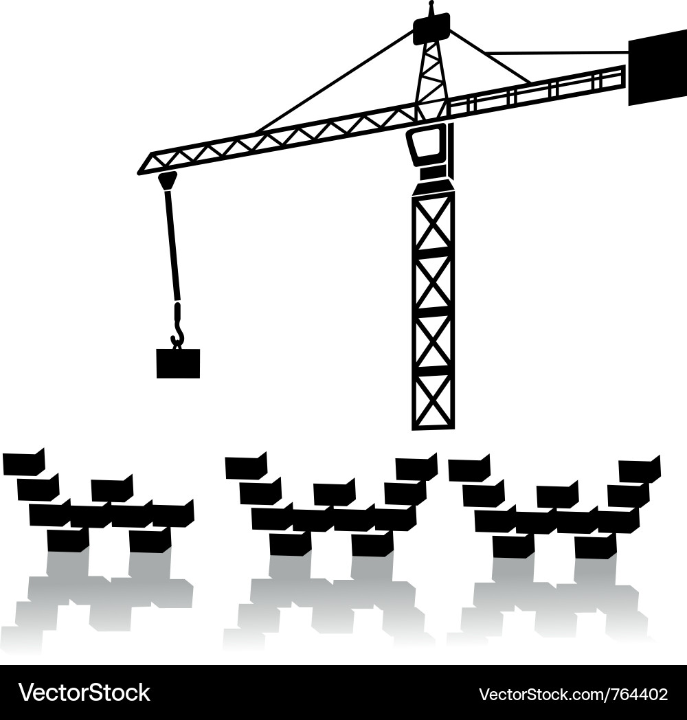 Work in progress icon shadows layered size Vector Image