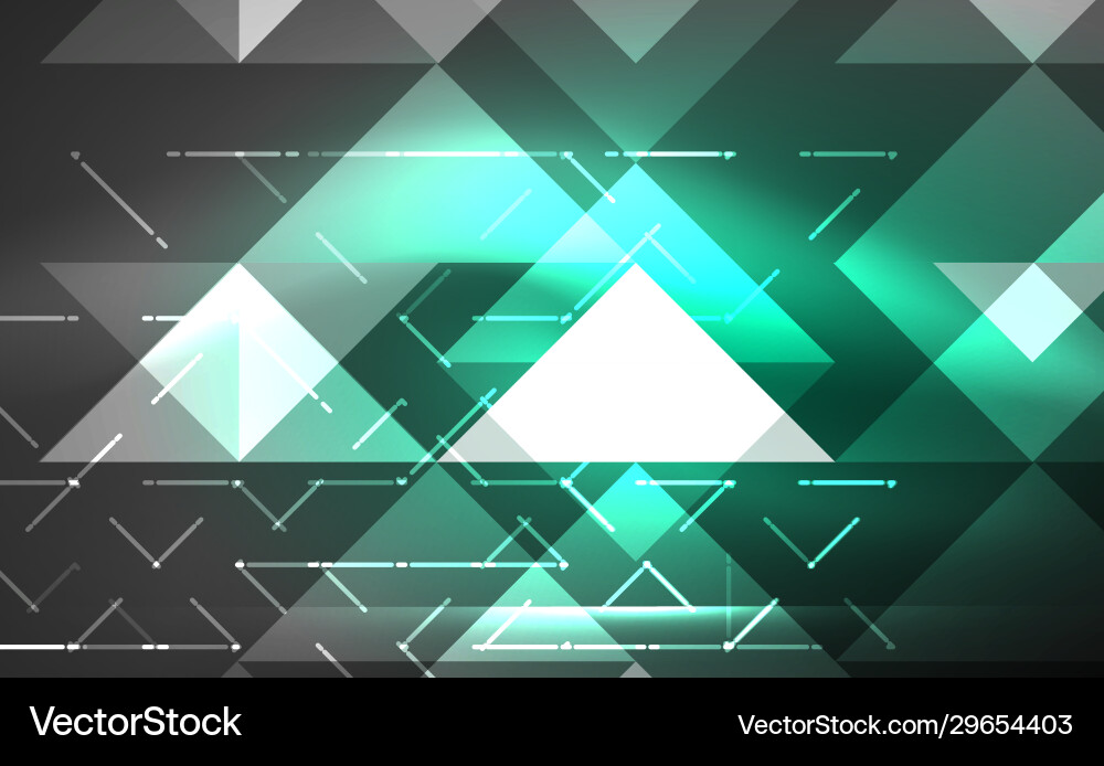 Abstract background mosaic triangle pattern vector image
