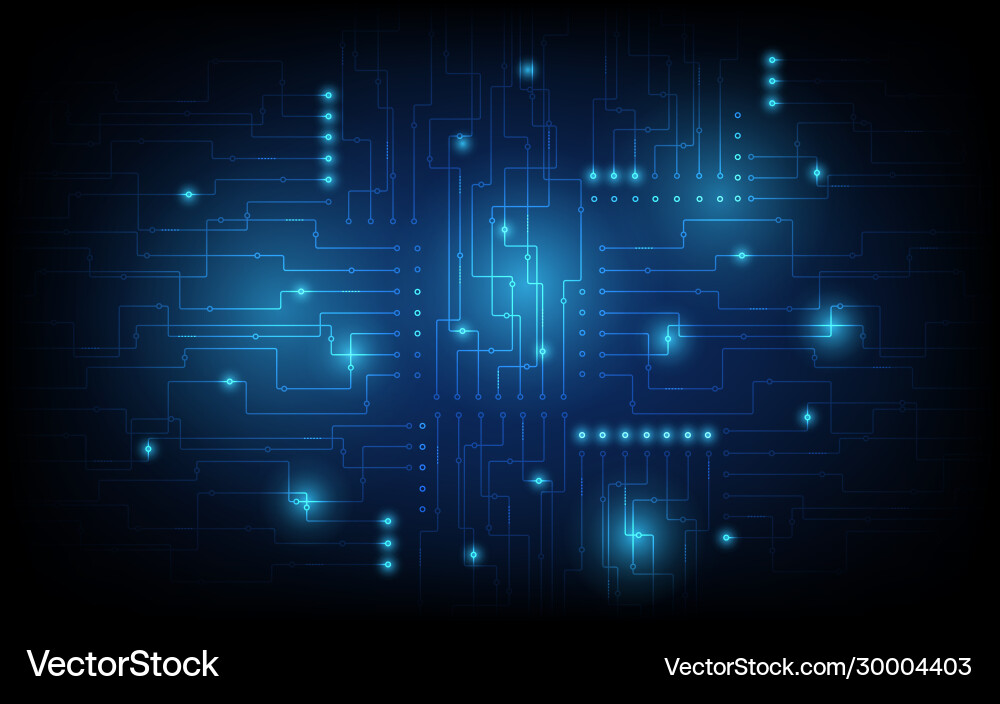 Abstract Technology Circuit Background vector image