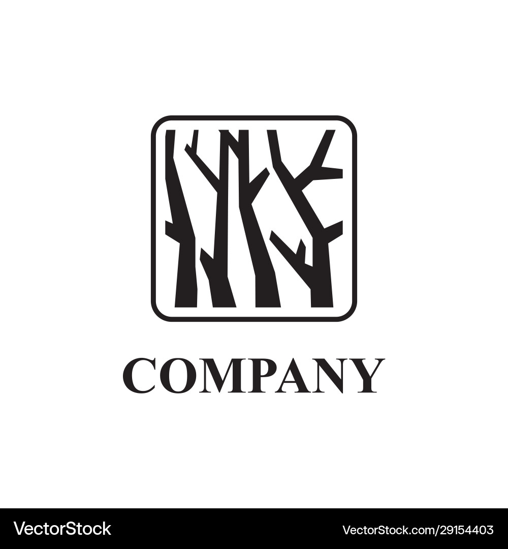 Abstract tree logo design template Royalty Free Vector Image