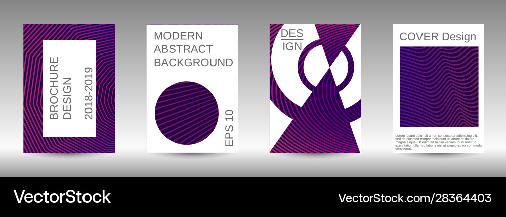 Creative backgrounds with abstract gradient linear vector image