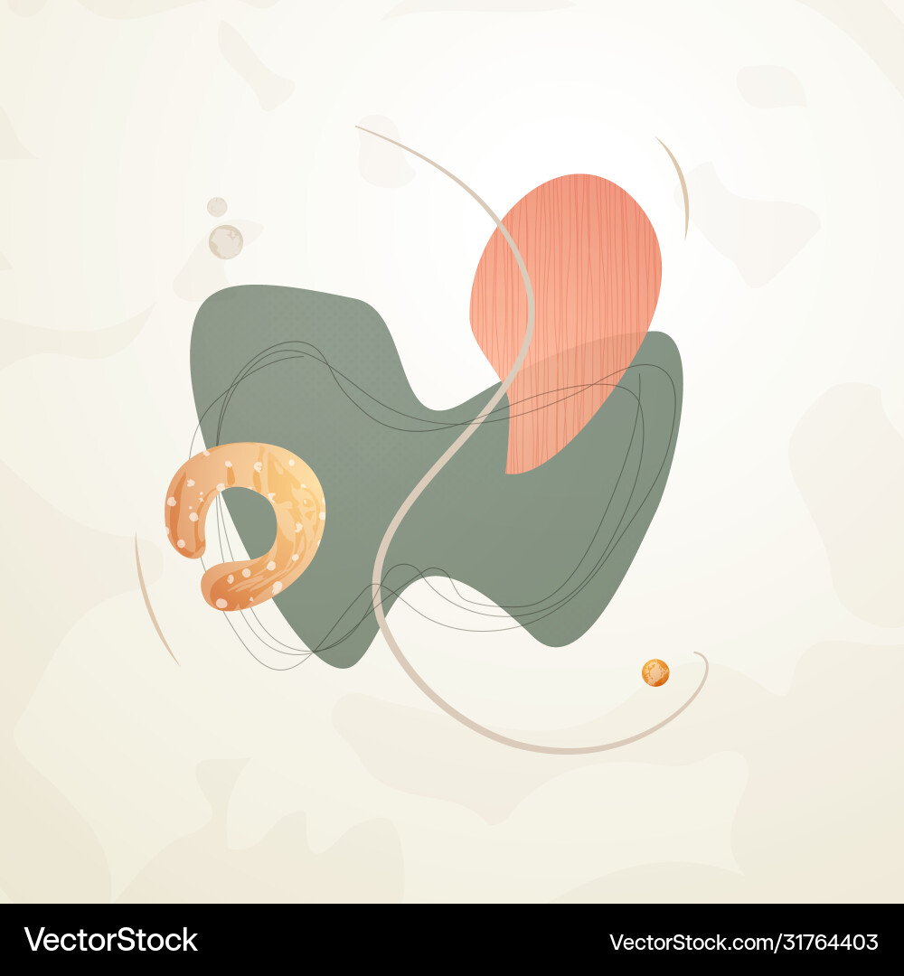 Creative minimalist hand drawn abstract Creative minimalist hand drawn abstract vector image