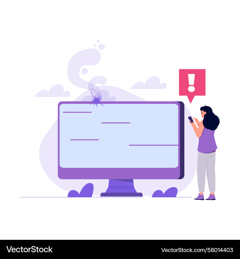 Defective Product Testing Vector Image