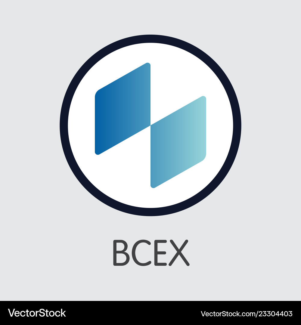 Exchange - bcex the crypto coins – Royalty-Free Vector | VectorStock