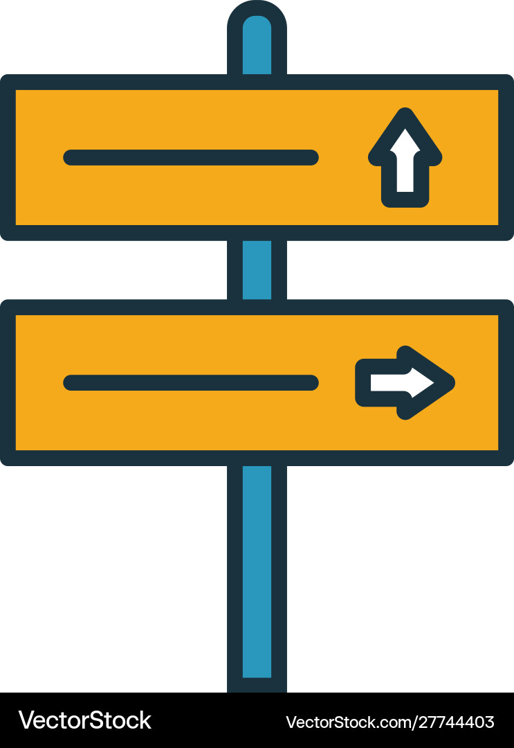 Pointer icon simple element from tourism icons vector image
