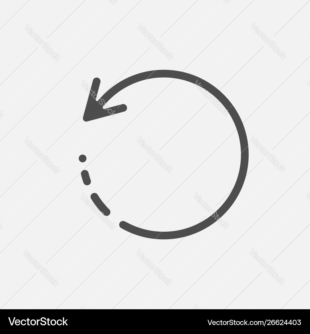 Reload Icon - Circular Refresh Sign vector image