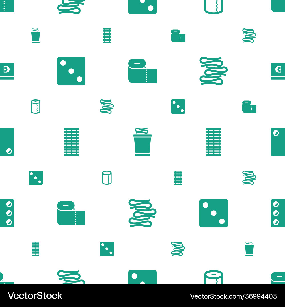 Roll icons pattern seamless white background vector image