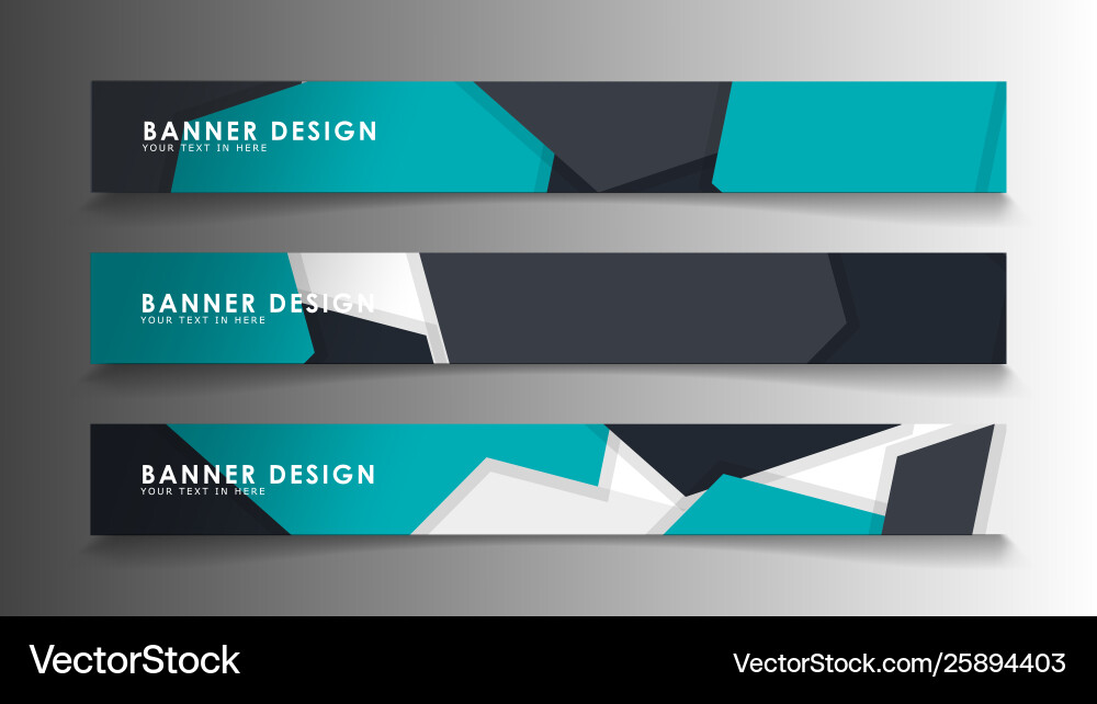 Set banner templates with abstract background Set banner templates with abstract background vector image