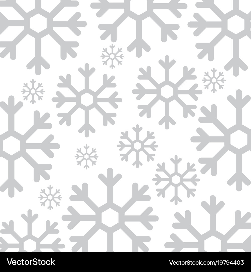 Snowflake weather pattern background vector image