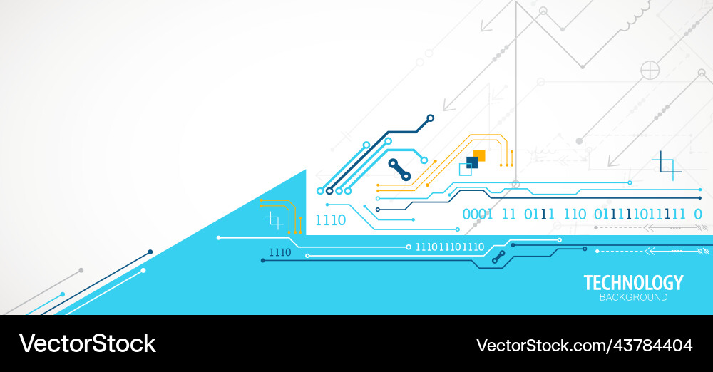 Abstract technology circuit board communication Abstract technology circuit board communication vector image