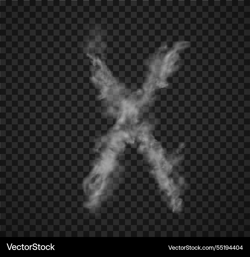 Alphabet von Nebel und Wolken Alphabet von Nebel und Wolken vektorbild
