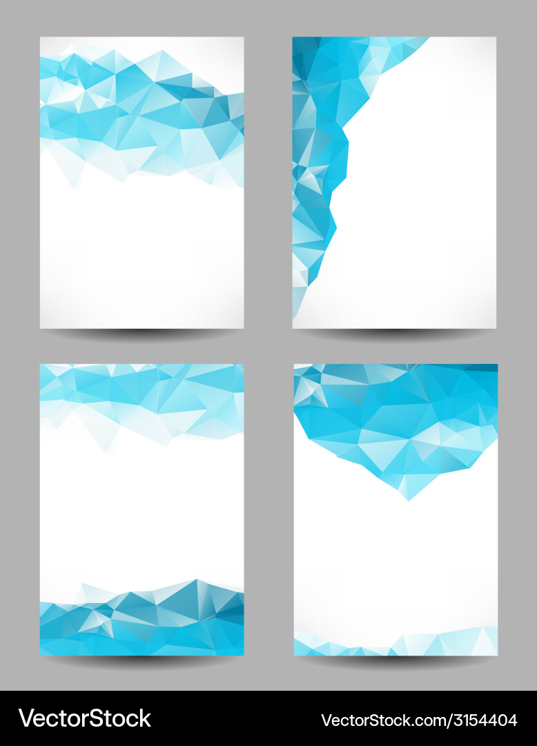 Backgrounds with abstract triangles vector image