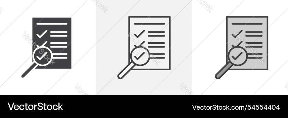 Document verification icon Document verification icon vector image