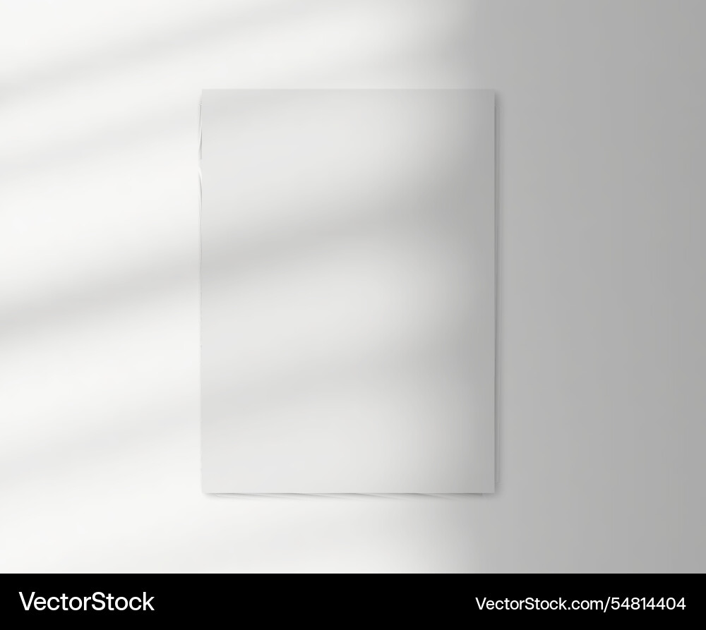 Drop shadow overlay effect on blank sheets Drop shadow overlay effect on blank sheets vector image