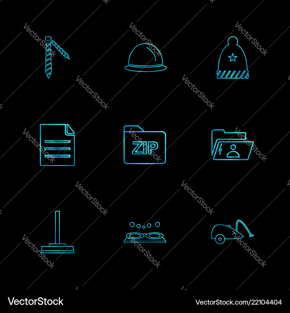 Files file type windows os documents Vector Image