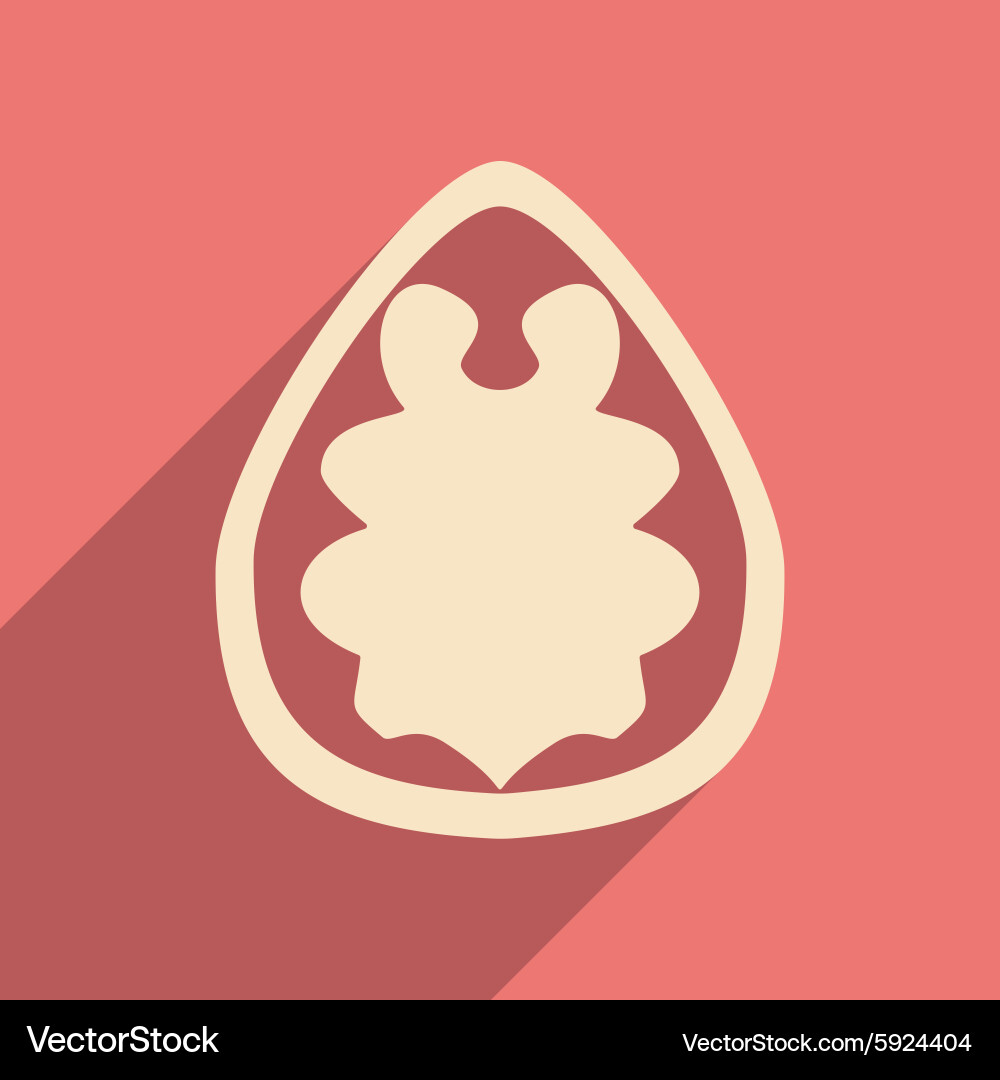 Flat with shadow concept and mobile application vector image