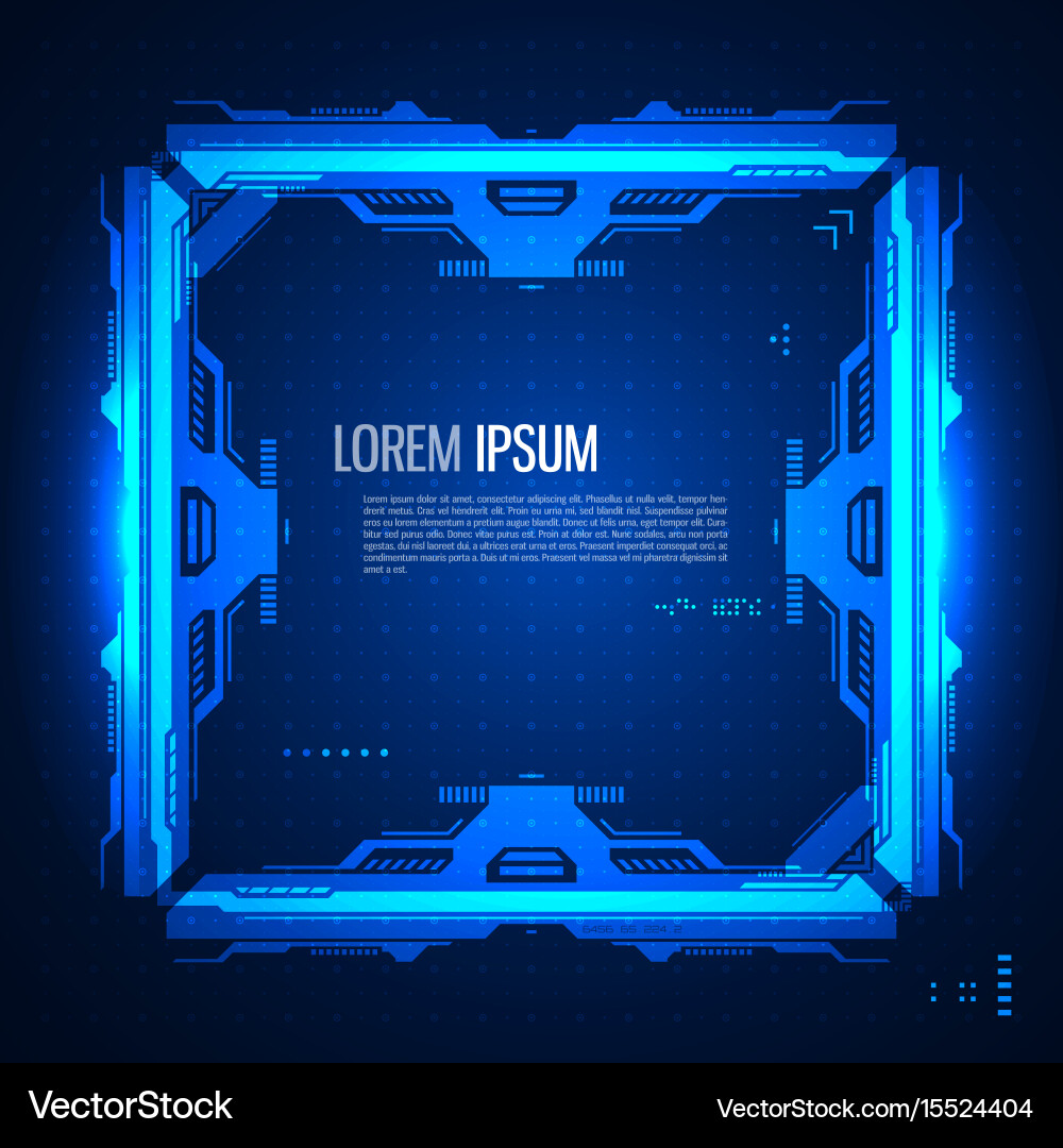 Futuristic graphic user interface vector image