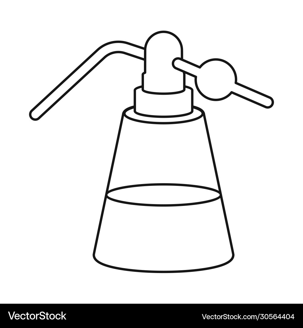Isolated object flask and tube symbol graphic vector image