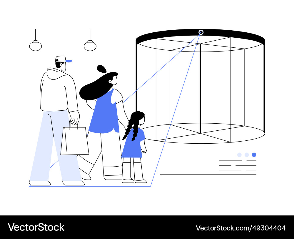 Motion sensor abstract concept Vector Image