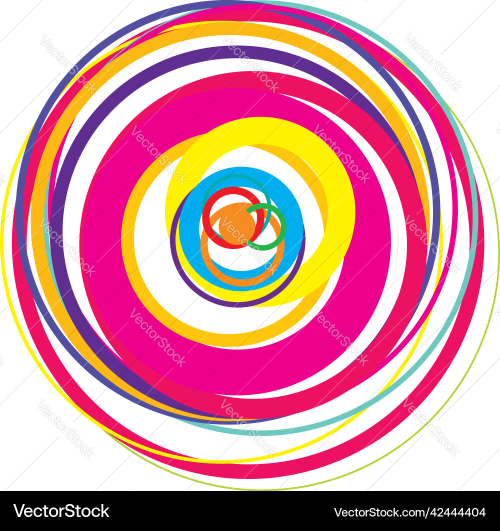 Random circles abstract geometric composition Random circles abstract geometric composition vector image
