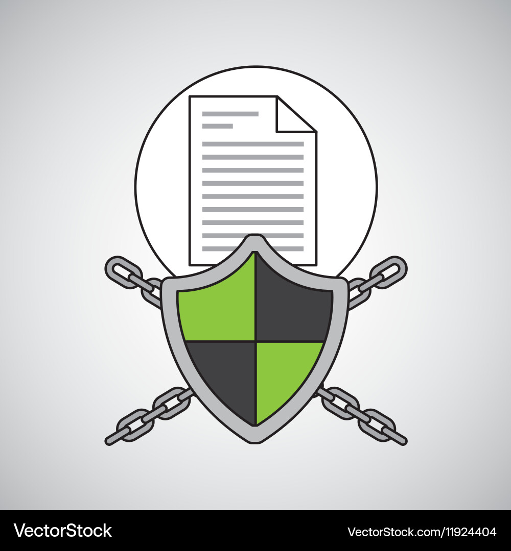 Security system data document Vector Image