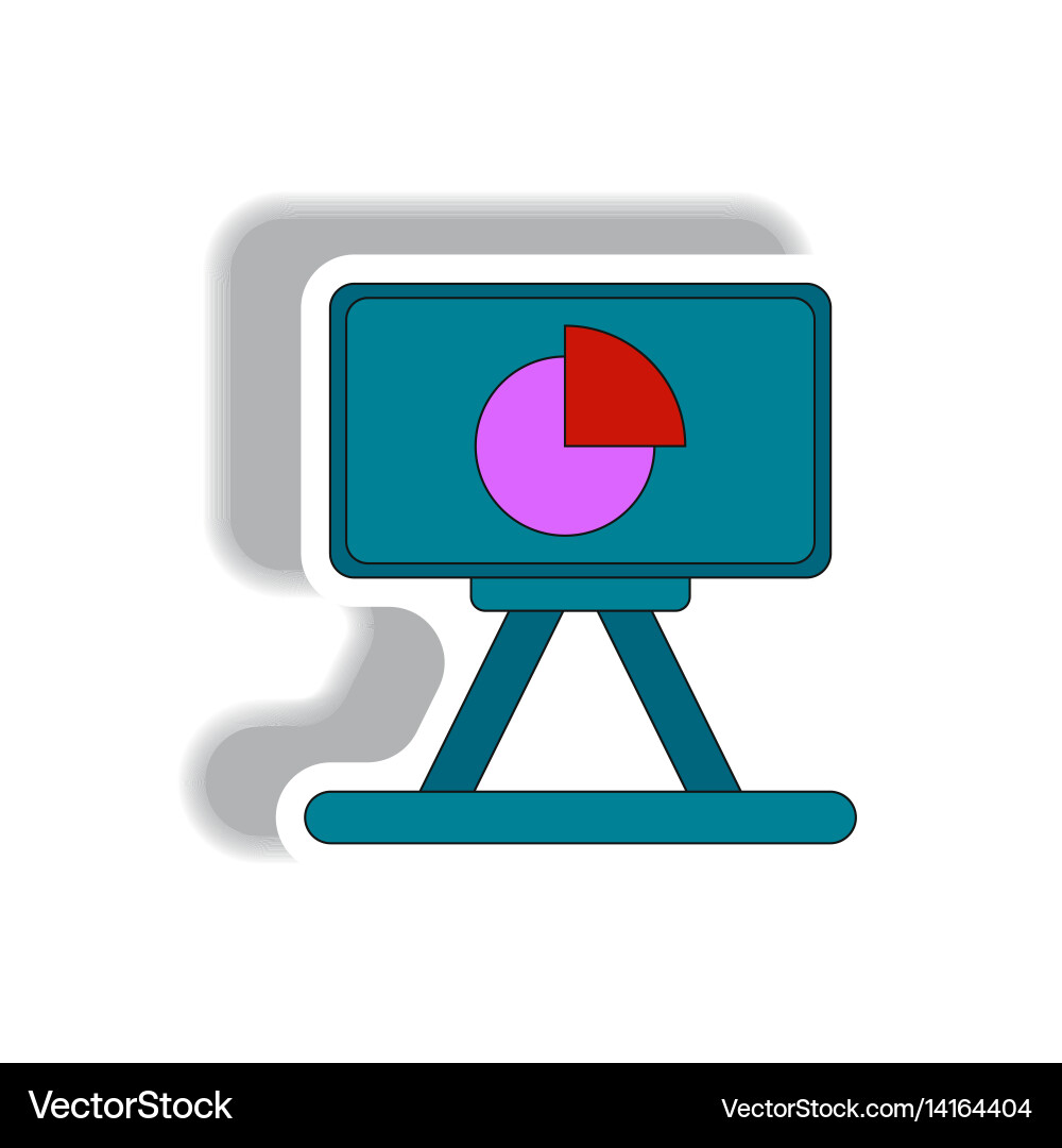 Statistic report on board Vector Image