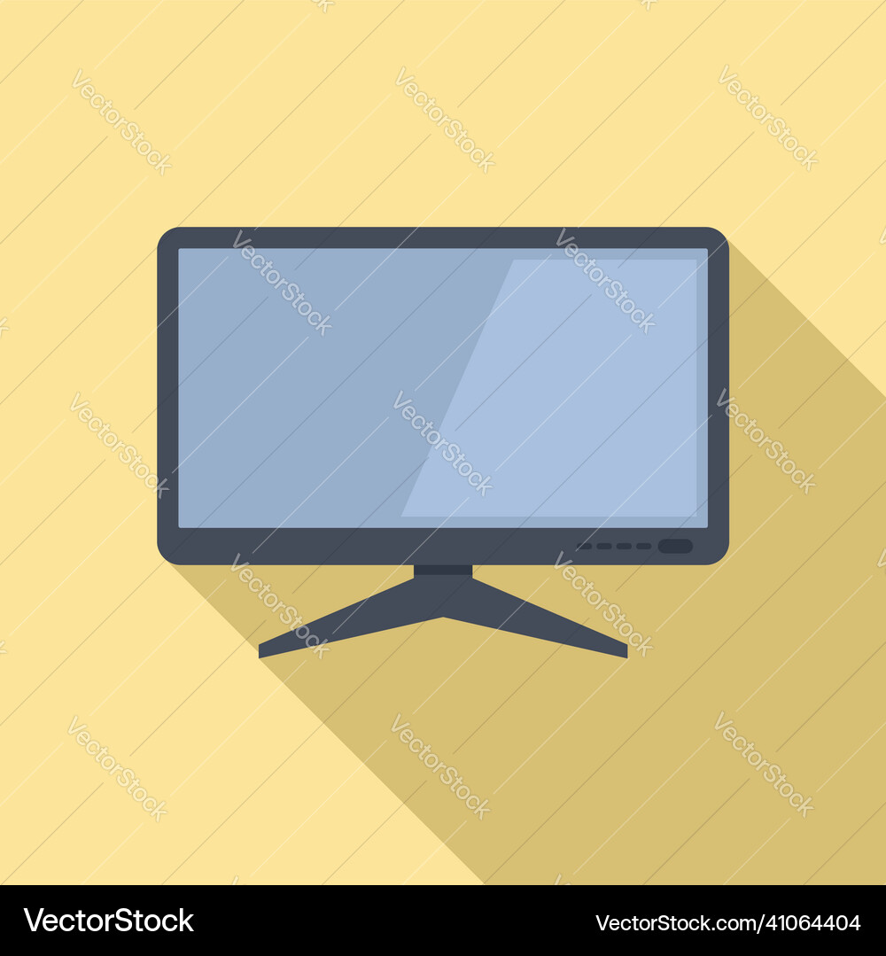 Website monitor icon flat screen computer Website monitor icon flat screen computer vector image