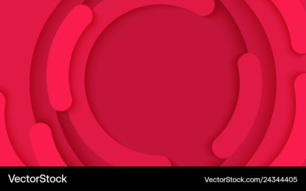 Abstract circle a red background template vector image
