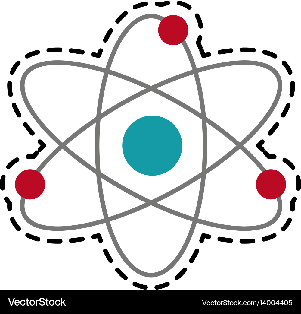 Atom representation icon image vector image