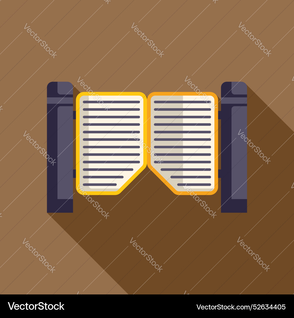 Automatic double gate closing with blank space Automatic double gate closing with blank space vector image