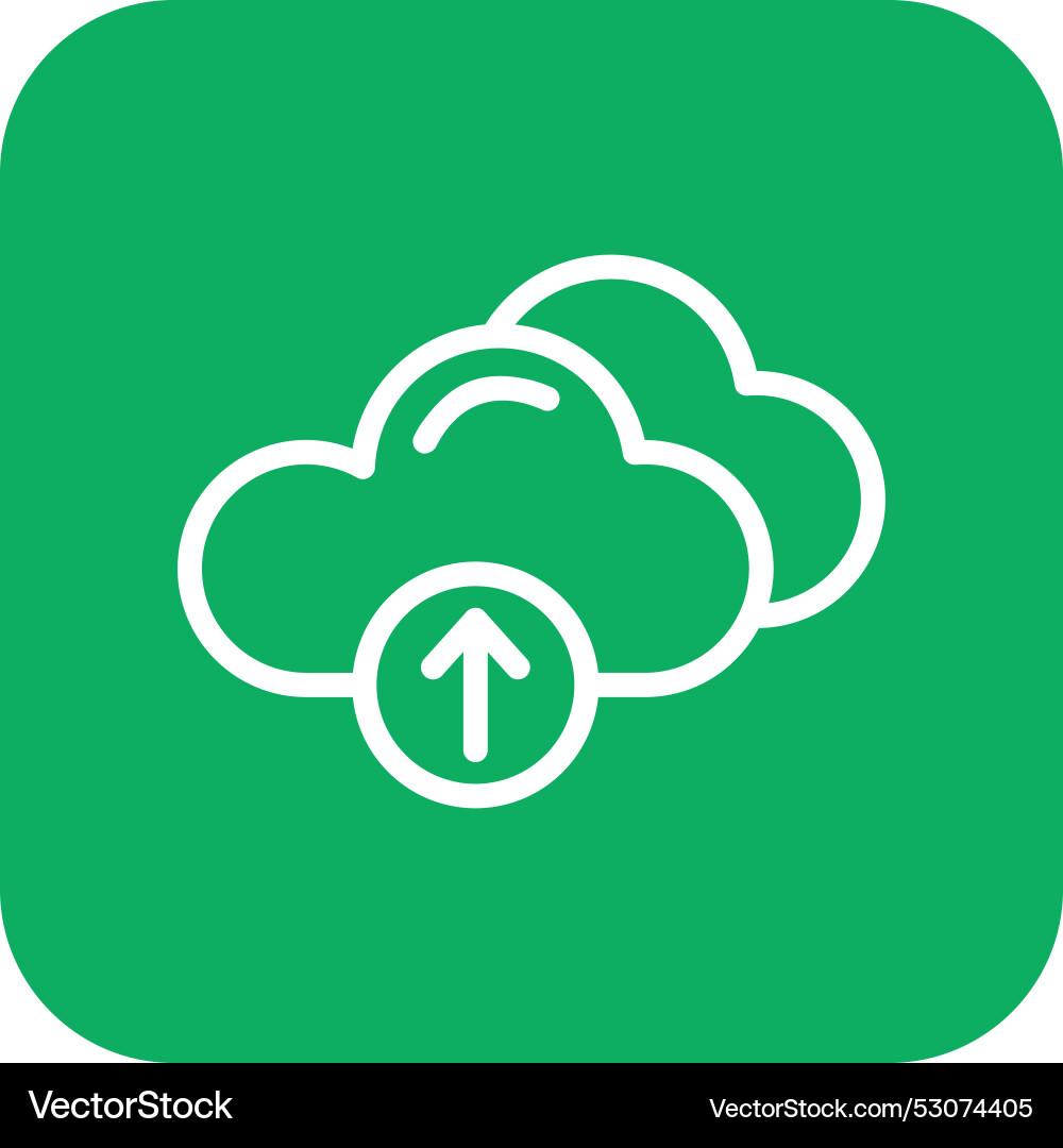 Cloud upload icon design Vector Image