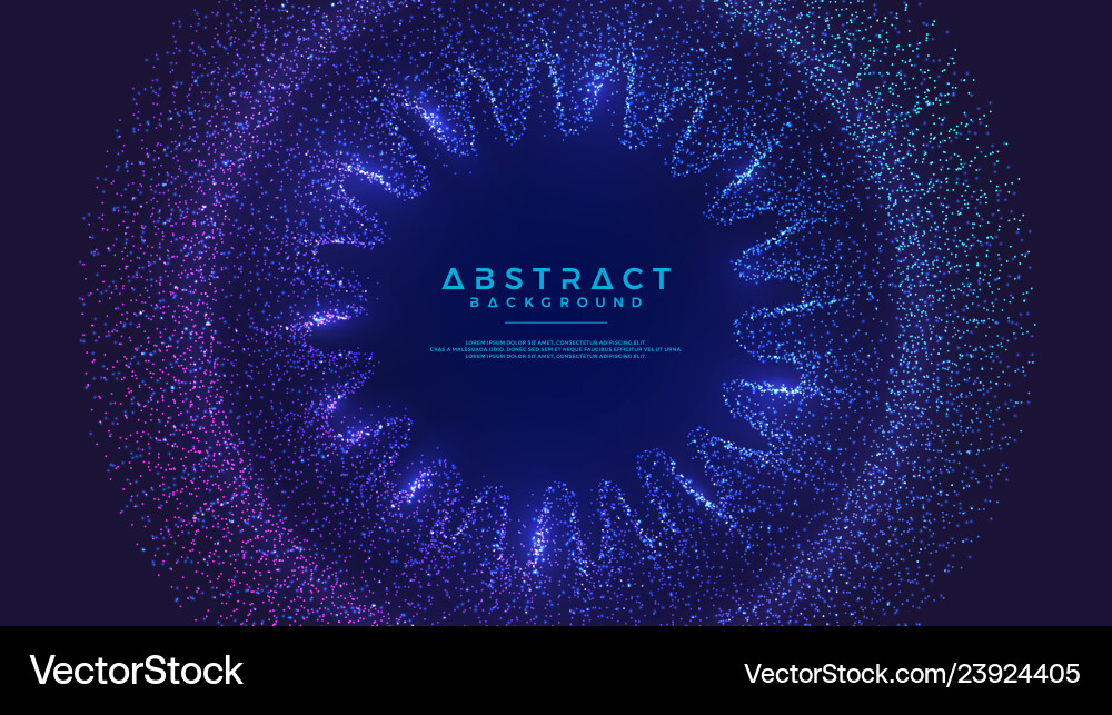 Dynamic Liquid Particle Background vector image