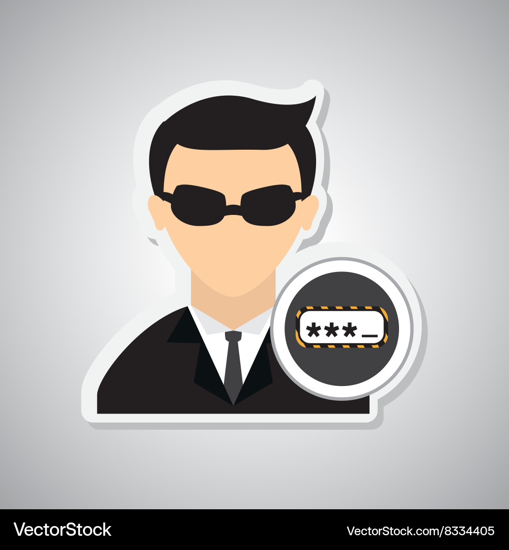 Hacker icon design vector image