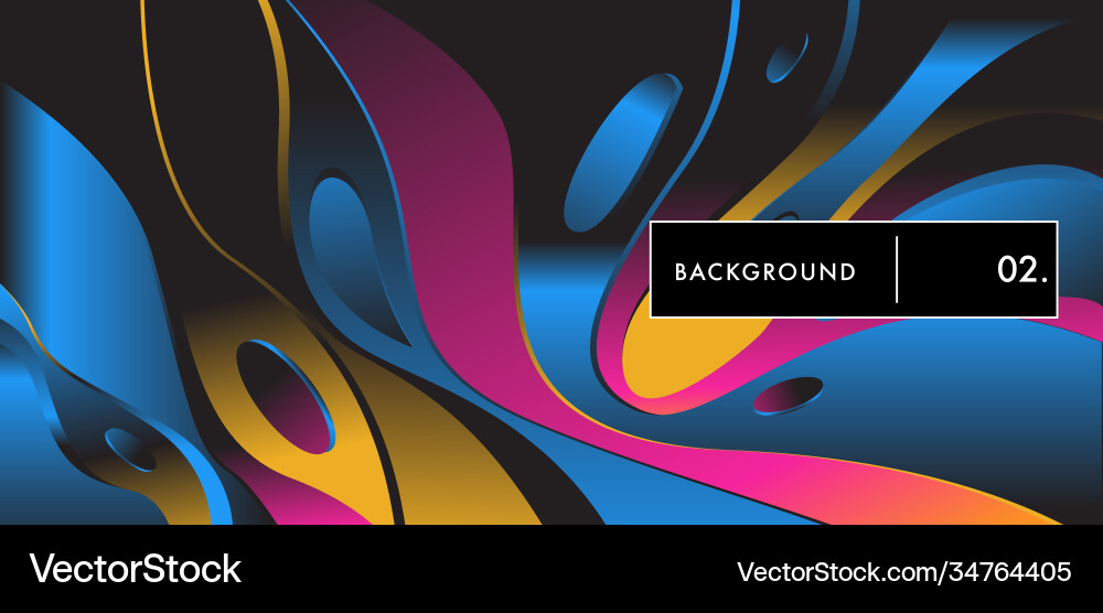 Liquid color background design fluid gradient Vector Image