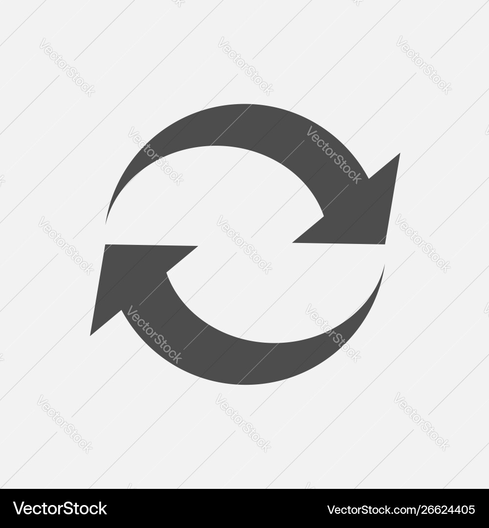 Loading icon reload sign isolated on white Loading icon reload sign isolated on white vector image