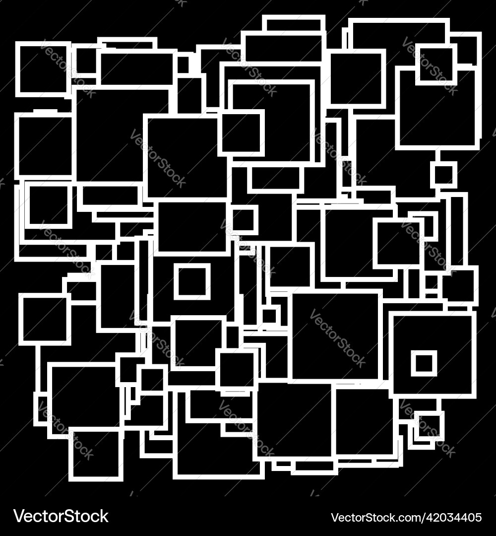 Random scattered squares pattern texture element Random scattered squares pattern texture element vector image