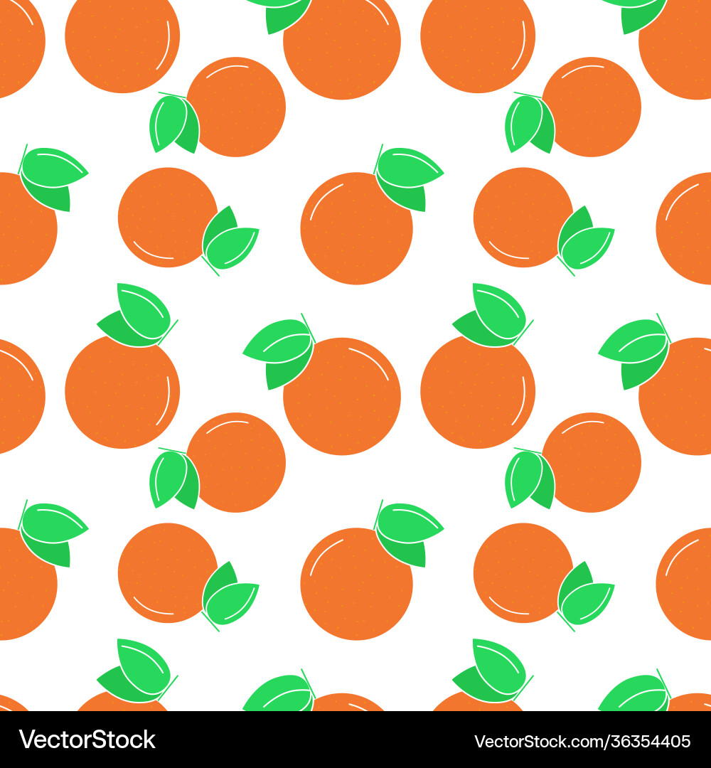 Seamless pattern with oranges repeating Seamless pattern with oranges repeating vector image