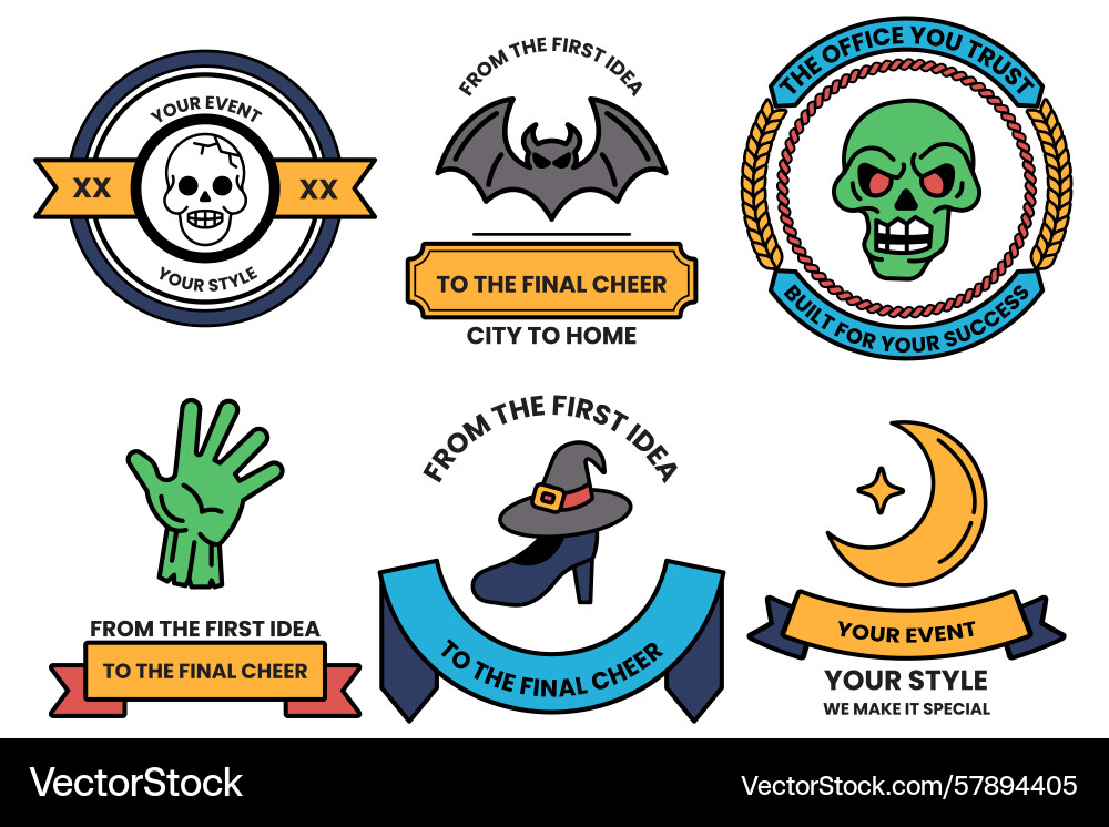 Set of in party and event concepts line Vector Image