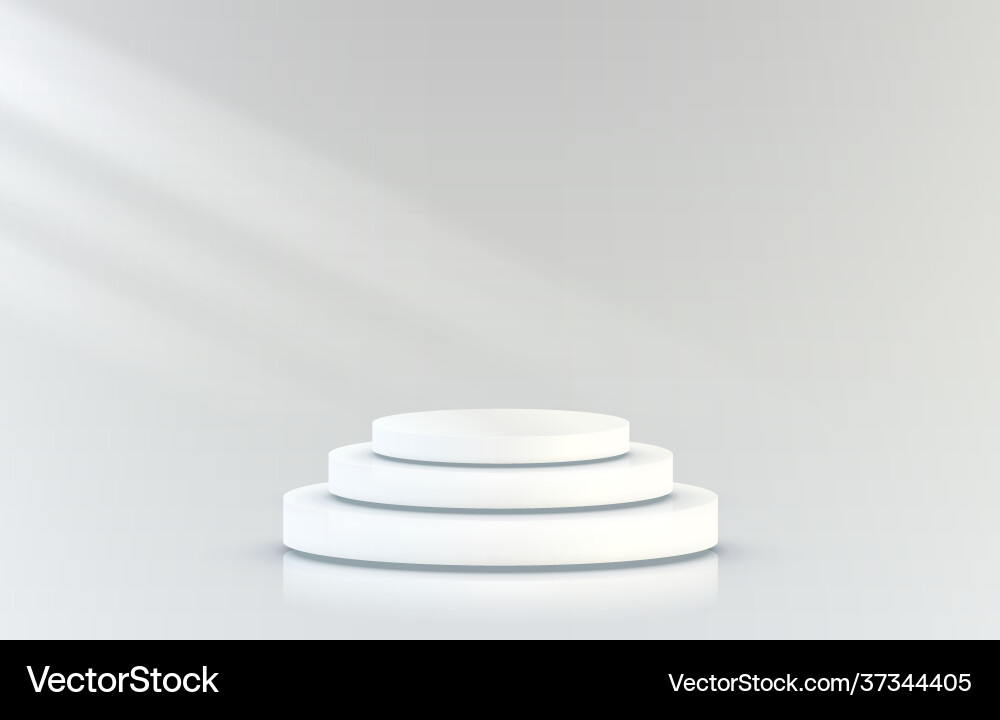 Stage podium with lighting scene Vector Image