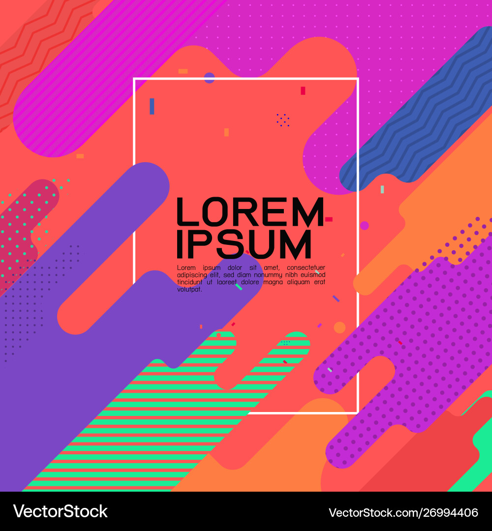 Abstract flat dynamic colorful background design Abstract flat dynamic colorful background design vector image