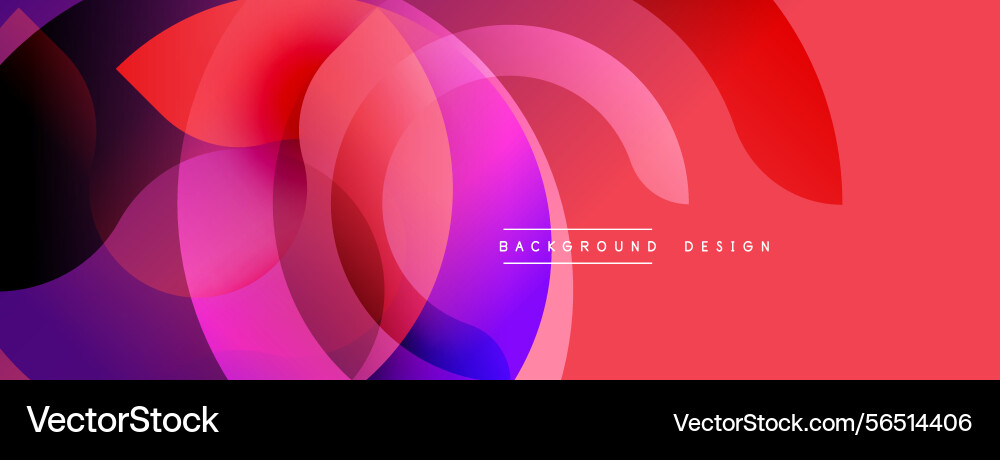 Abstract vibrant overlapping circles create Abstract vibrant overlapping circles create Vector Image